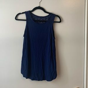 Dark blue tank top
